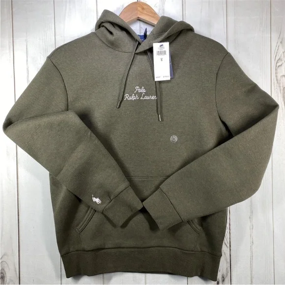 Polo Ralph Lauren Hoodie Mens Small Green Script Logo Pullover NWT Retail: $148 - Picture 7 of 13